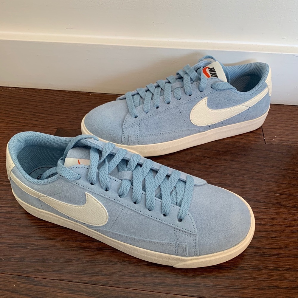 Nike Blazer Low Suede Sneakers - Leche Blue